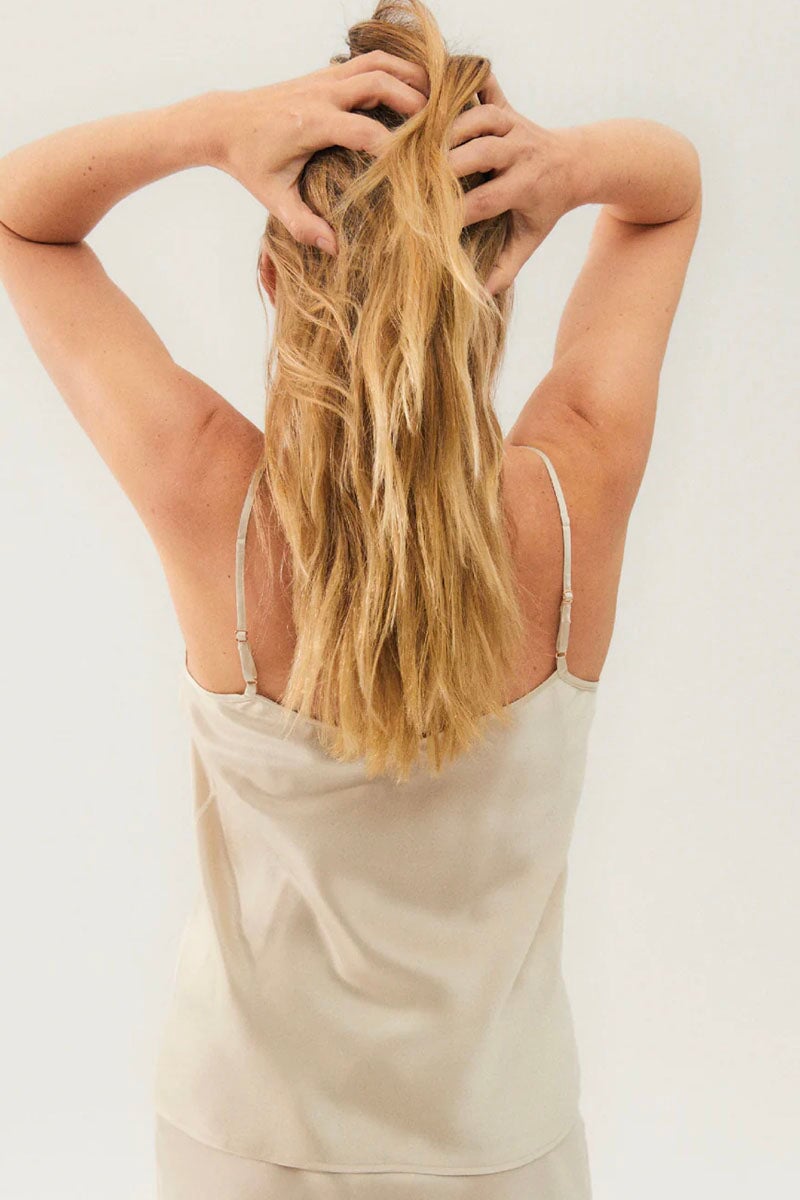 BIAS CUT CAMI HAZELNUT Tops Silk Laundry 