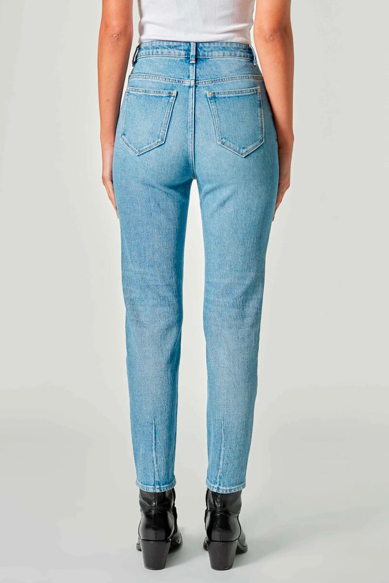 LOLA MOM TRANSPIRE-MID VINTAGE INDIGO Denim NEUW 