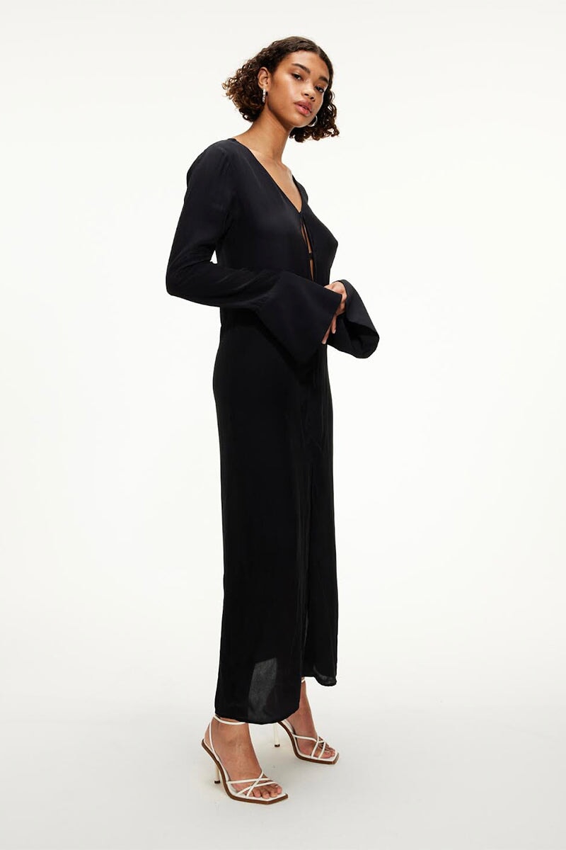 KAFTAN DRESS-NOIR Dress Les Coyotes De Paris 