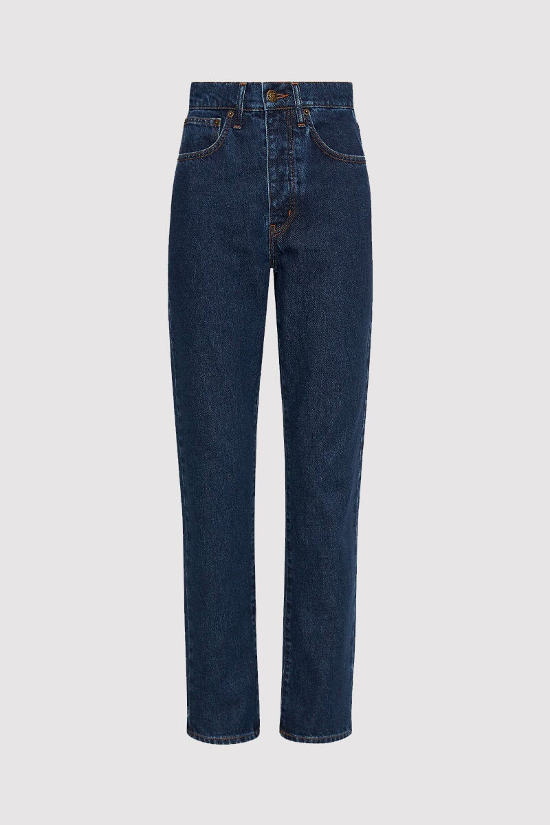 HIGH WAIST CROP STRAIGHT-INDIGO Denim ST AGNI 24 Indigo 
