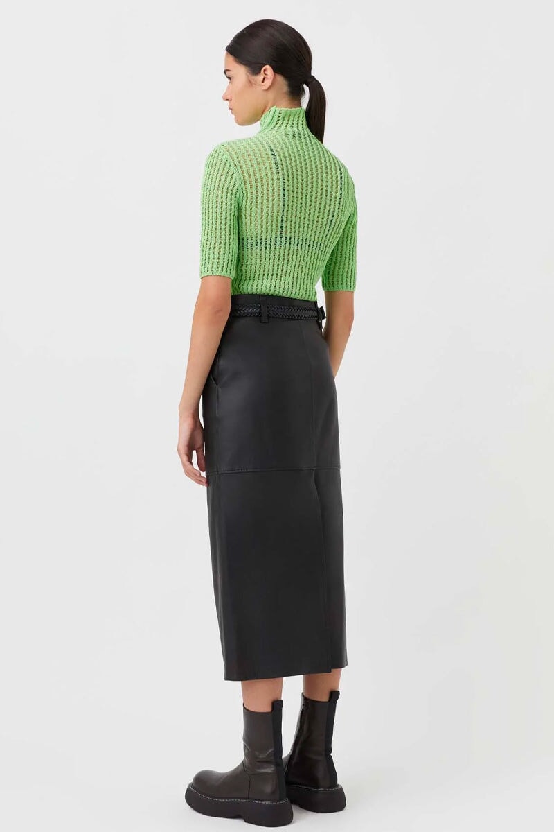 AMBER SHORT SLEEVE KNIT TOP-APPLE Tops Camilla and Marc 