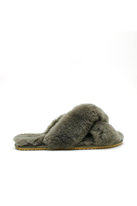 CROSS OVER SLIPPER-FOREST Shoes LA TRIBE 36 Forest 