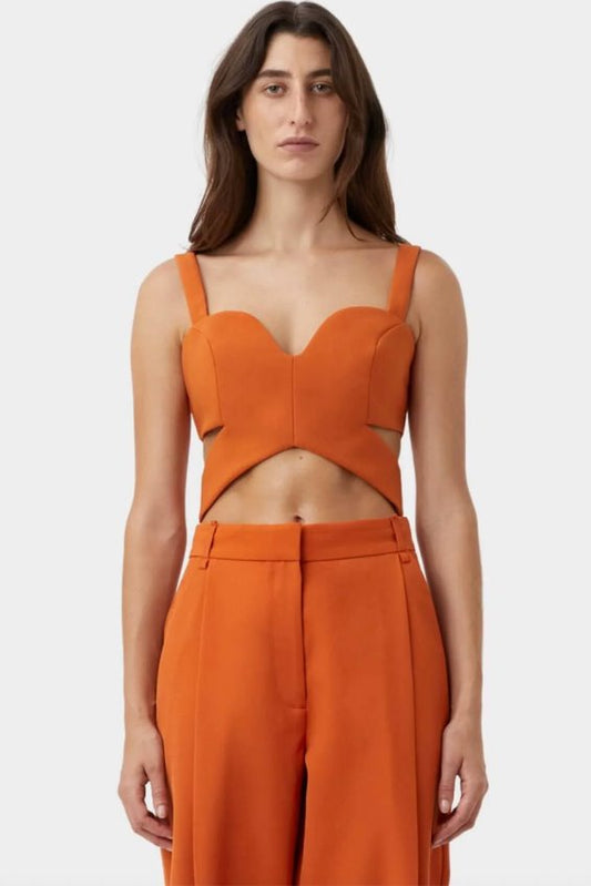 BELA BODICE TOP-TANGERINE General Camilla and Marc 