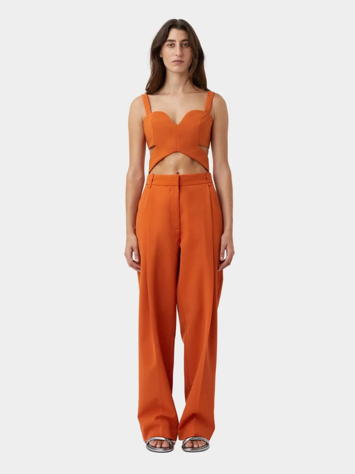 BELA BODICE TOP-TANGERINE General Camilla and Marc 6 Tangerine 