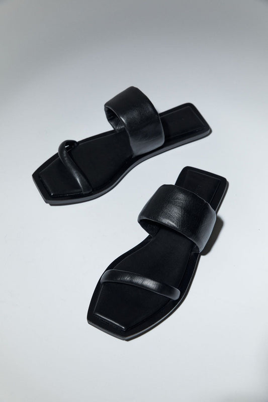 RESORT SLIDE-BLACK Shoes ST AGNI 