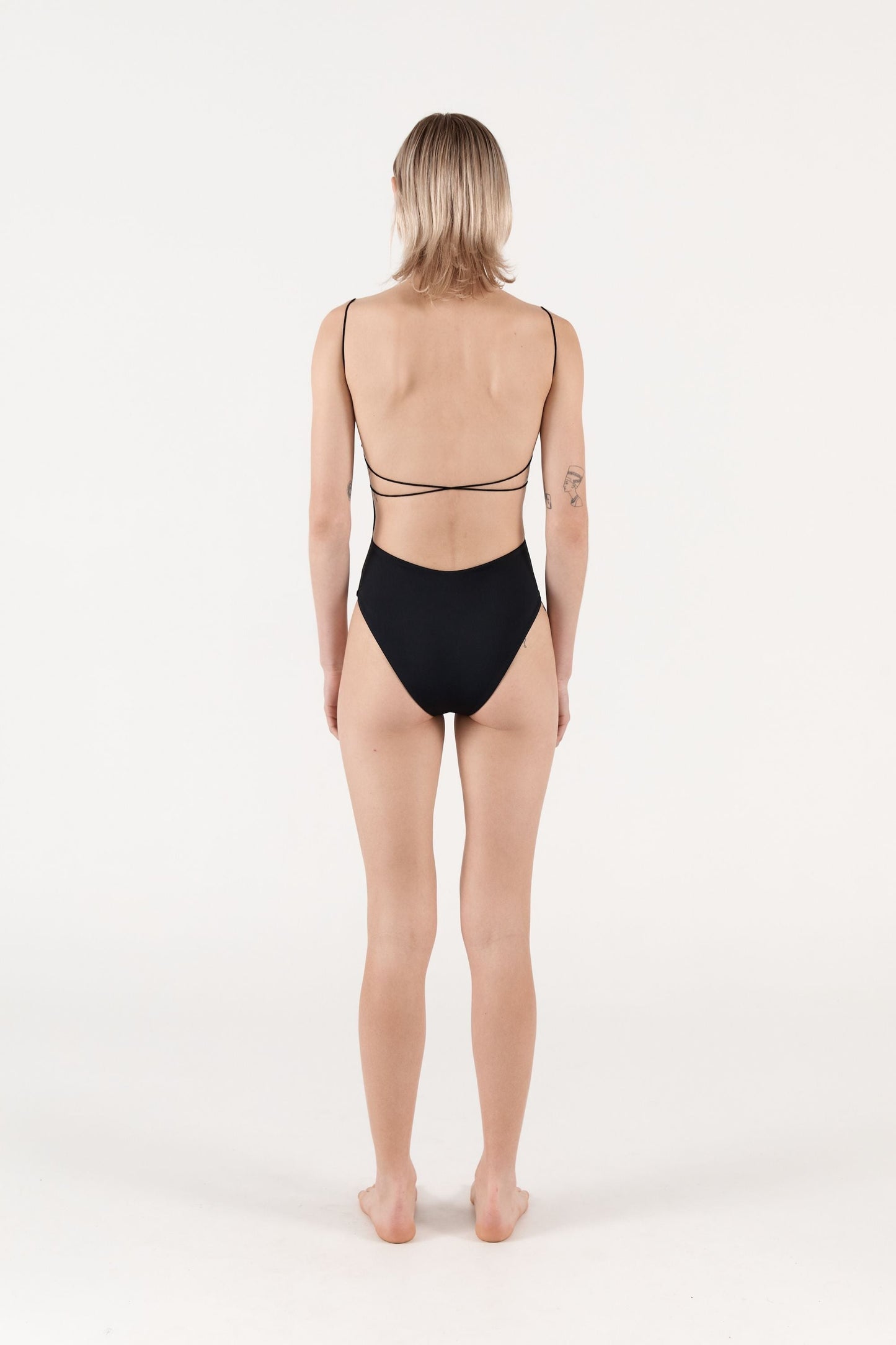 FINE STRAP ONE PIECE-BLACK Swim ZIAH 