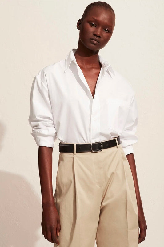 CLASSIC POCKET SHIRT-WHITE Tops Matteau 1 White 